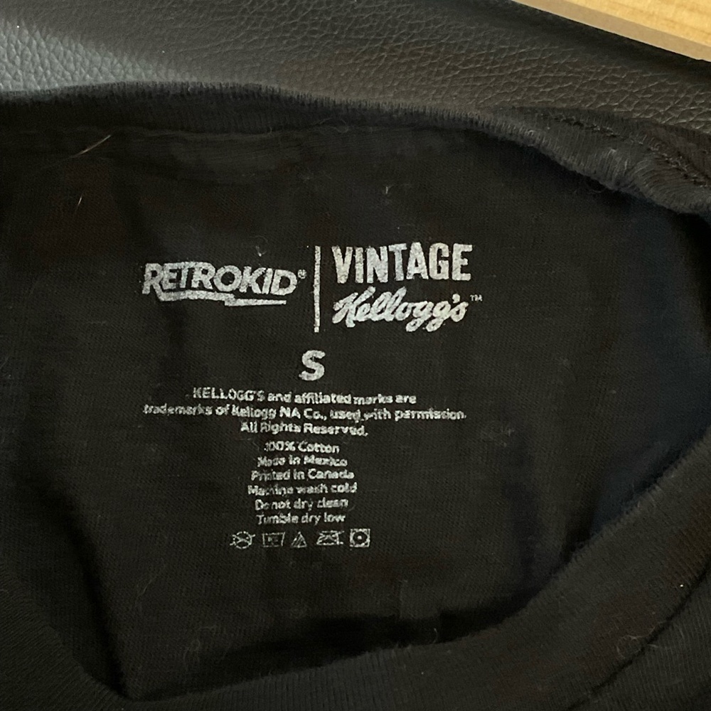 Vintage Kelloggs Tee Sugar Smacks Frog Can You Dig It Black T Shirt Size Small - Picture 5 of 7